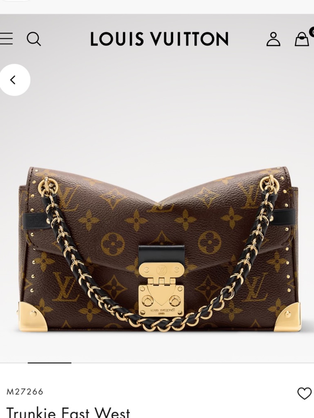 Louis Vuitton Brown Monogram Trunkie Satchel with Gold Hardware